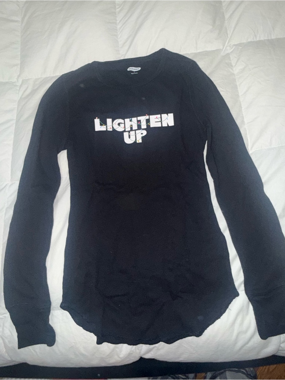 Lighten Up reflective Black Long-Sleeve Women's Top thermal